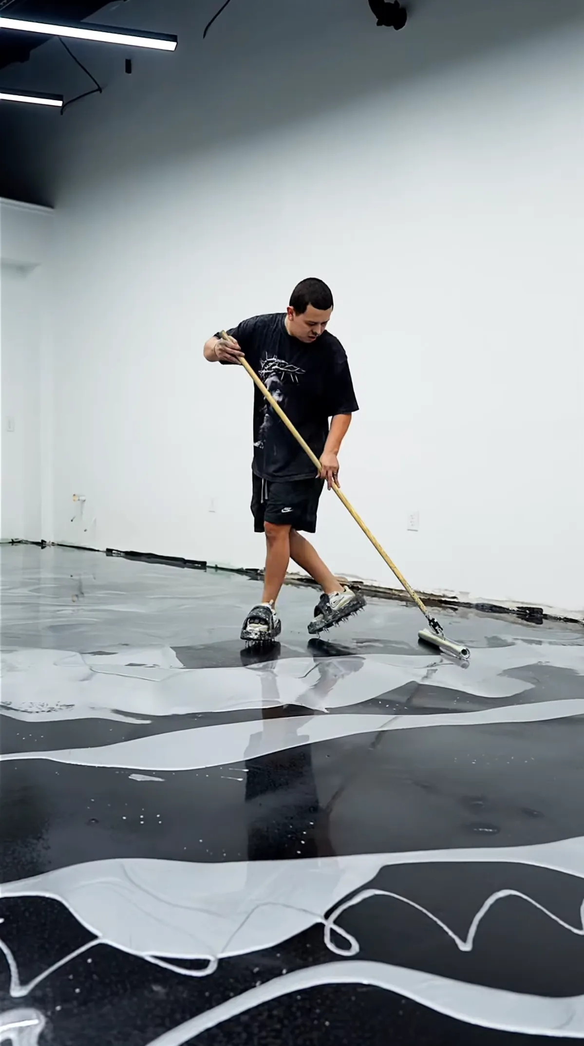 ACE Luxury Epoxy Floors — Andy on a job site in North Georgia