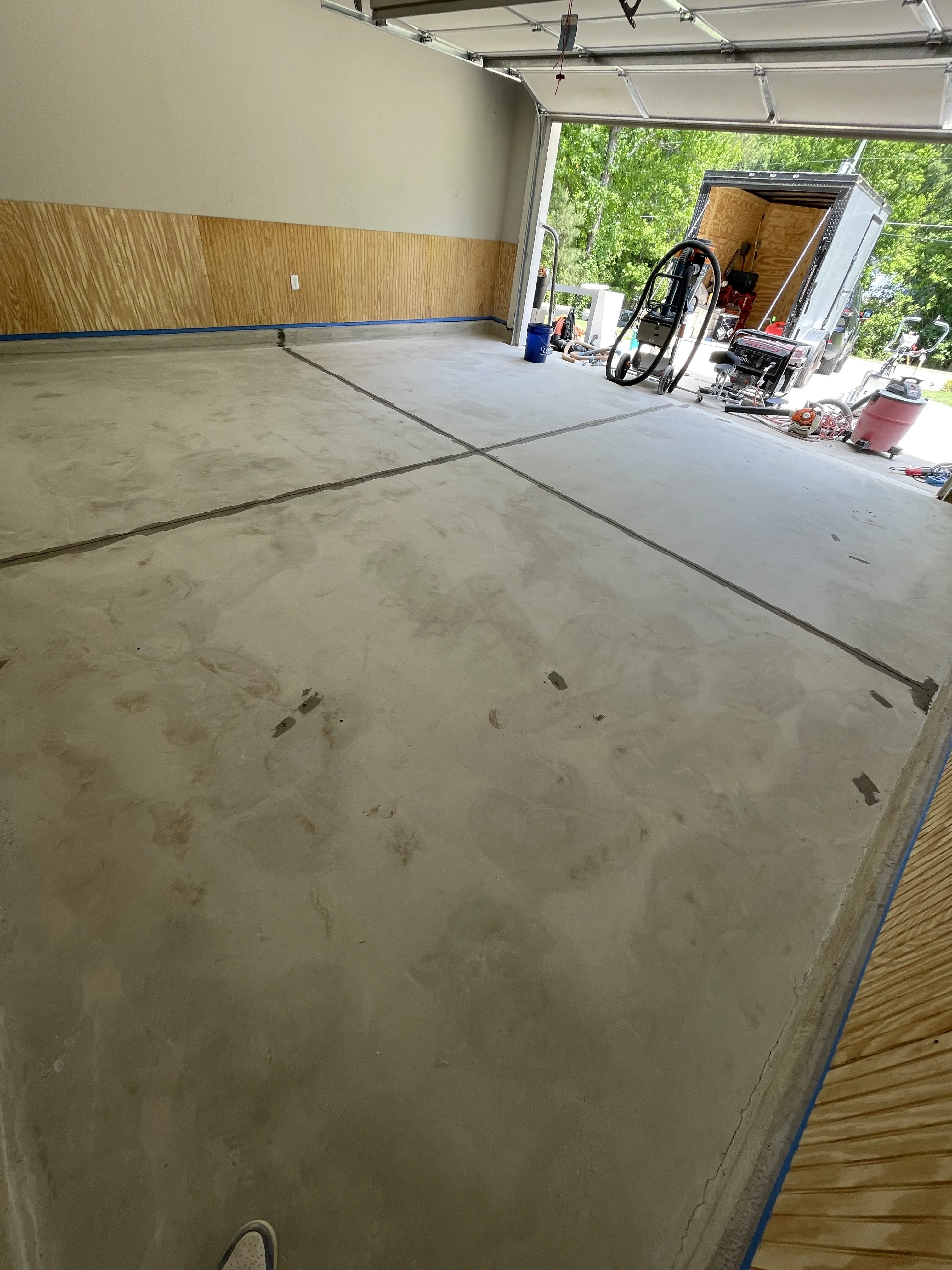 Concrete floor refinishing by ACE Luxury Epoxy Floors in Metro Atlanta